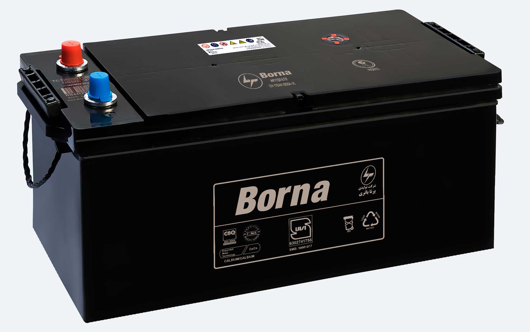 170 باتری برنا 170 آمپر 15ماه گارانتی - تصویر 1