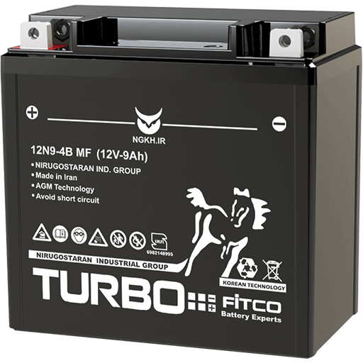 9 باتری توربو 9 آمپر 5 ماه گارانتی - تصویر 1
